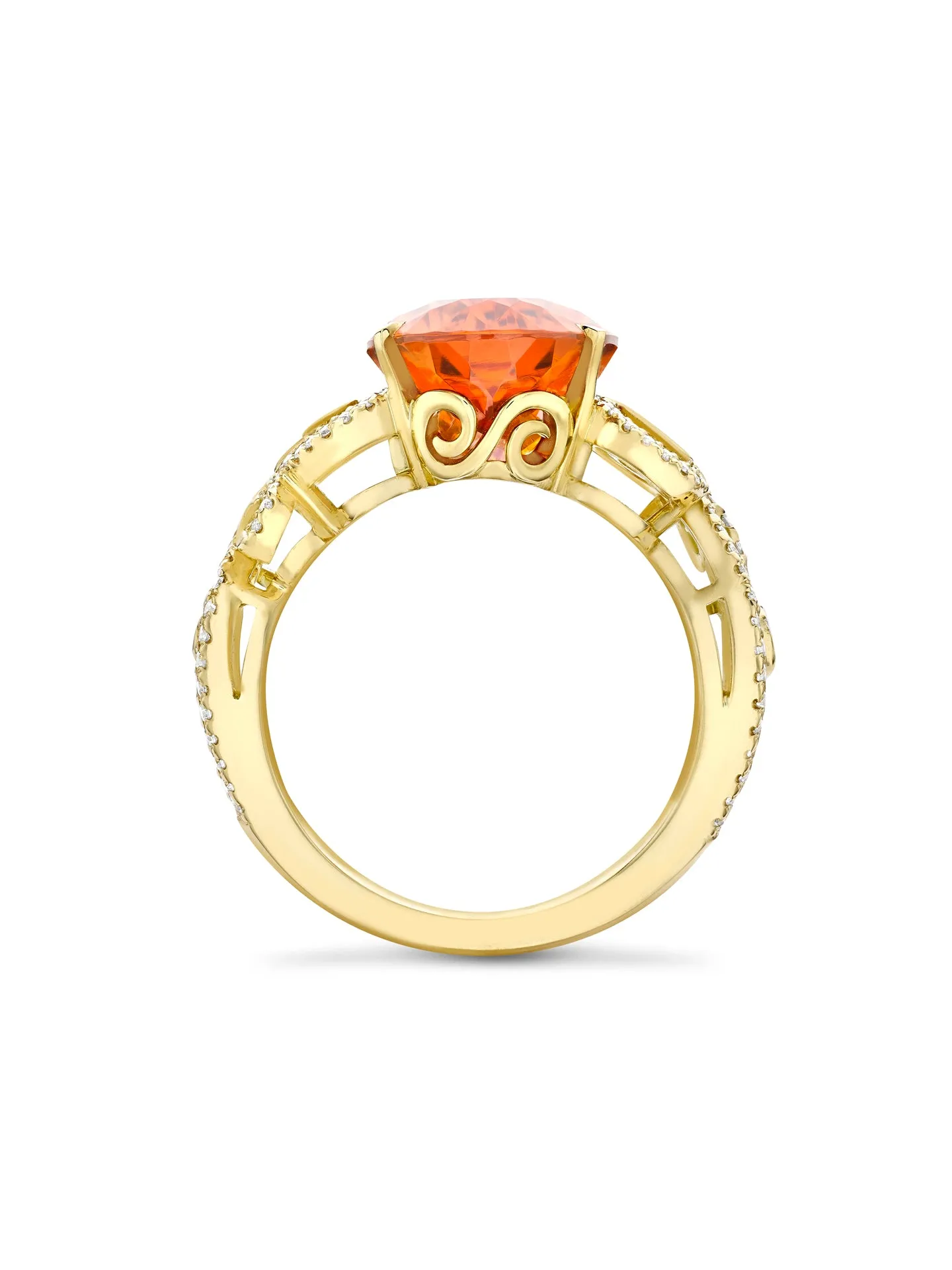 A Family Journey Vienna Mandarin Garnet Yellow Gold Ring