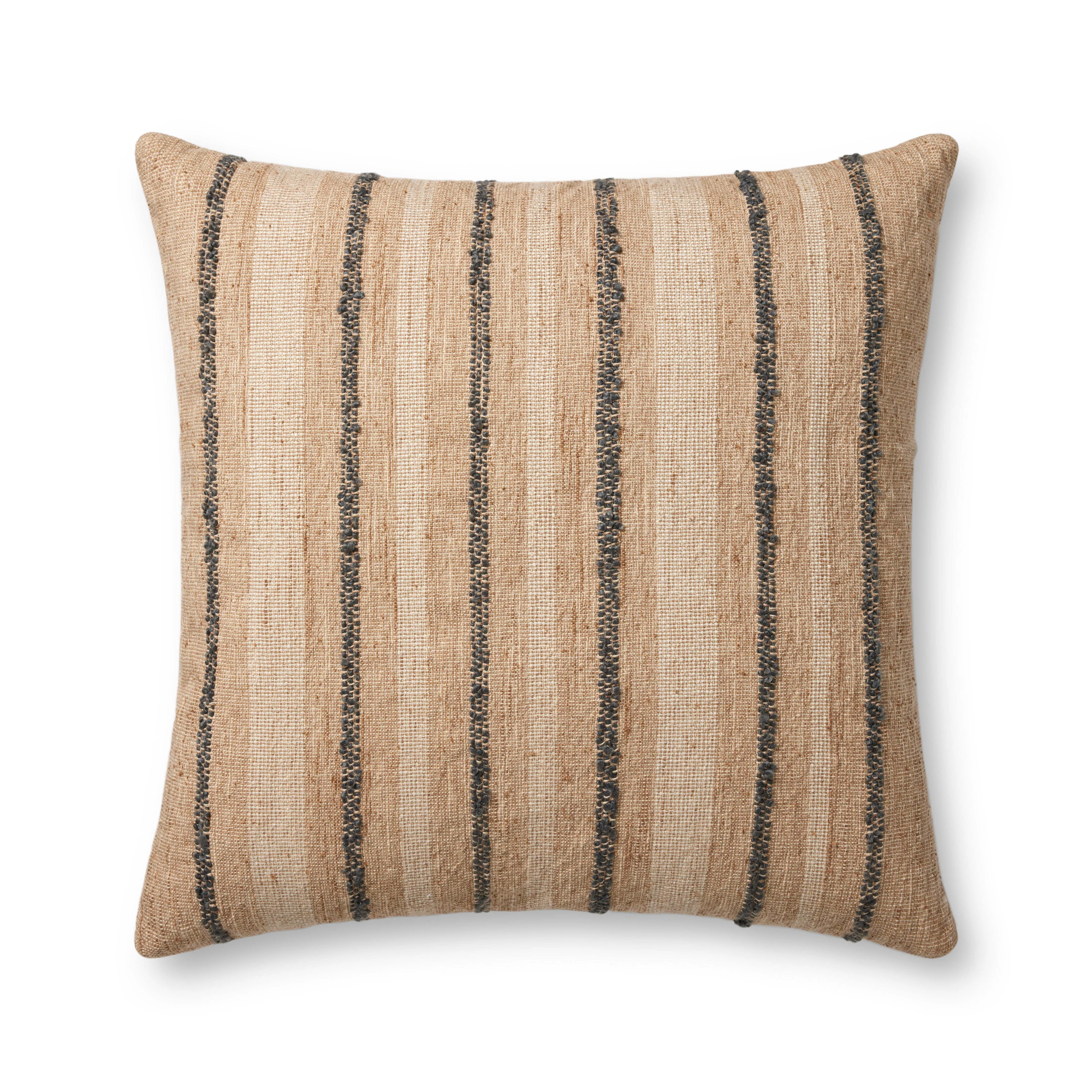 Amber Lewis x Loloi Elowen Natural Blue Pillow