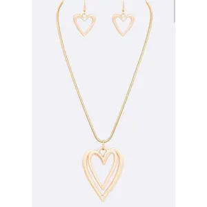 Geo Heart Necklace