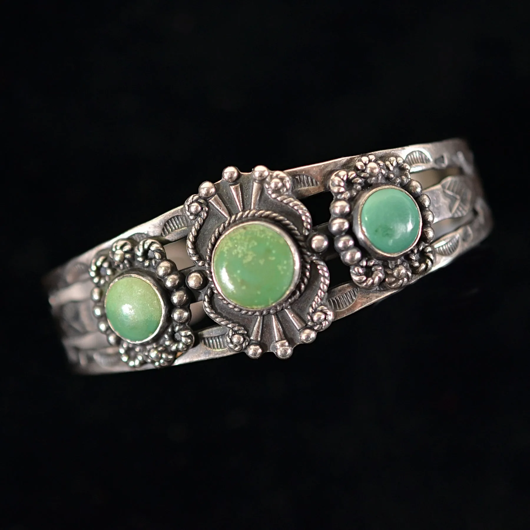 SOLD Vintage Fred Harvey Era Sterling Silver Bracelet, Maisels 29.3 Grams